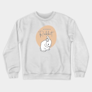 Timid rabbit Crewneck Sweatshirt